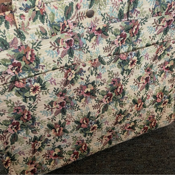 New Sezane Le Sept tote bag in jacquard fleurs - Picture 3 of 10